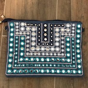 Denim Clutch